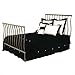 Sleigh Bed with Frame Metal Finish: Gun Metal, Size: Queen