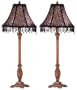 1 Pair 2 New Leopard Safari Shade Buffet Lamp Lighting Light