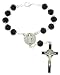 St. Benedict Auto Rosary w/ Black Beads