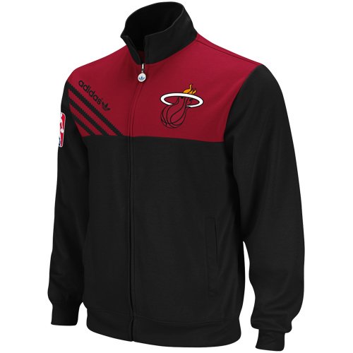 NBA Men's Miami Heat Orginals Court Series Action Jacket (Black, Medium)