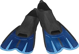 Cressi Agua Short Diving Swim Fin, Blue, 45/46 (10/11)