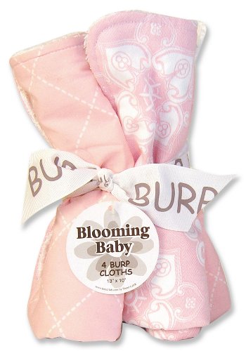 Trend Lab Versailles Pink Set of 4 Burps