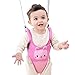 ZEFER 3-in-1 Toddler Cartoon Animal Crotch Walking Safety Harness Toddler Reins Leash (Pink)