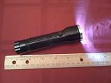 Super-Bright 15 LED Heavy-Duty Compact Aluminum Flashlight wit Laser Pointer - Jet Black