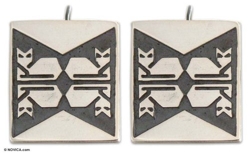 Earrings, 'Puma Paw' 0.9