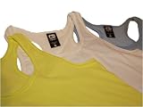 Alternative Apparel 3 Pack Racerback Tank Tops - Baby Blue, Highlighter Yellow and White in Size Medium Ships in 24 Hours!