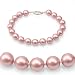 Genuine Swarovski Crystal Pearl Bracelet - Rose (8mm)