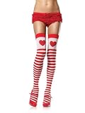 Sweetheart Striped Thigh Highs