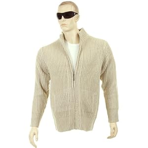 Thug or Angel Men's Jet Black collection, stone full zip, ribbed knit cardigan. JBLK3933