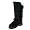 G52 New Ladies Black Faux Fur Winter Snow Boots Size 4