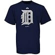 Majestic Detroit Tigers Navy Blue Victory Garment Washed T-shirt
