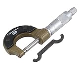 uxcell マイクロメーター　キャリパー　メトリック　メタル製　プラスチックケース付き　機械工のアクセサリー　計測ツール