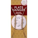 Creative Hobbies&reg; Plate Display Hangers, Spring Type, Expandable to Hold 5 to 7 Inch Plates- Gold Coated Wire -Pack of 6 Hangers