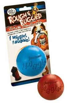 Rough And Rugged Wiggler Ball Dog Toy, Large Assorted