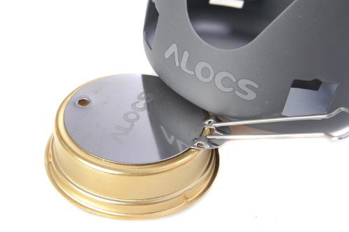 Alocs Gamme Premium: réchaud à alcool 9cm x 4,5 cm, temps de combustion 45min (dimensions d'emballage 10cm x 10cm x 6,5 cm) - CS-B02