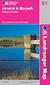 Alnwick and Morpeth, Rothbury and Amble (Landranger Maps) (OS Landranger Map)