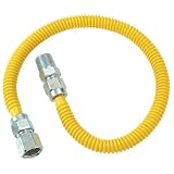 Buy Plumb Shop Brasscraft CSSD54-48P 48-Inch Stainless Steel Gas Heater Connector by PlumbShop