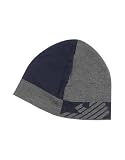 Emporio Armani Blue & Gray Logoed Knit Skull Cap