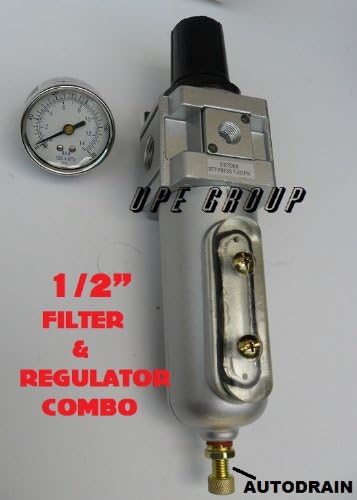 New Filter Regulator Combo 1/2" oil water extractor w/ gauge 100cfm