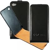 Kim Luca Flip Case f&uuml;r Apple iPhone 4 schwarz