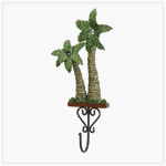 Rattan Styled Palm Tree Wall Hook