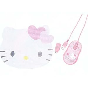 Hello Kitty Mouse and Mouse Pad Set: Bear