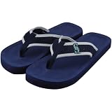 MLB Seattle Mariners Unisex Basic Flip Flops - Navy Blue (X-Small) Amazon.com