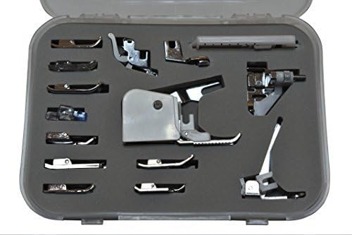 Premium 15 Piece Sewing Machine Presser Feet Kit - Suitable With Babylock, Janome, Brother, New Home, Singer, Kenmore, Simplicity, Elna, Toyota, Necchi by GT Supplies