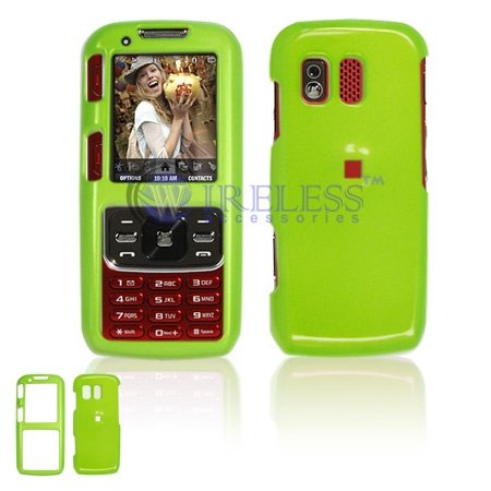 Samsung M540 RANT Cell Phone Neon Green Solid Protective Case Faceplate Cover