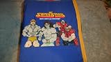 RARE WIZ WWF BACK PACK, HULK HOGAN, ULTIMATE WARRIOR, VINTAGE WWF BACK PACK