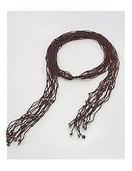 Brown Seed Bead Belt
