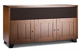 Salamander Chameleon Geneva 339 Triple-Width A/V Cabinet (Medium Walnut)