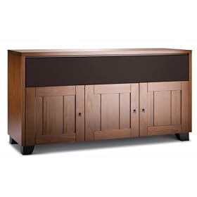 Salamander Chameleon Geneva 339 Triple-Width A/V Cabinet (Medium Walnut)