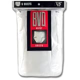 BVD Boys 8-20  6-Pack Cotton Brief White, Small