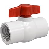 Valterra 700-15F PVC Ball Valve, White, 1-1/2" FPT