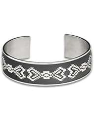 Sterling Silver Corn Husk 1Western Range and Wilderness Bracelet. Made in USA.