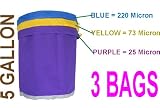 New 5 Gallon 3 Bag Herbal Extracts Bubble Hash Ice Bags Kit