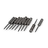 uxcell　トルックスドライバービット　T5ドライバービット　50mm長　1.5mmチップダイヤ　六角シャンク　10個