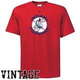Cleveland Indians Throwback Vintage Red T Shirt (XL)