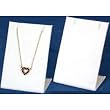 2 White Velvet Necklace Earring Pendant Jewelry Showcase Display Stands 2"