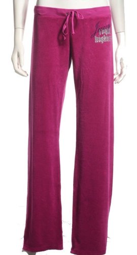 Juicy Couture Royal Highness Drawstring Sweats Pants Purple, Size Large