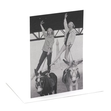 Blackpool Beach Single Greeting Card||RF10F