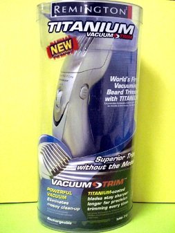 Remington Titanium Vacuum Beard Trimmer Refurbished #MB70