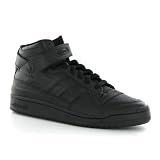 Adidas Forum Mid Rs Black Leather Mens Trainers Adidas Forum Mid Rs Black Leather Mens Trainers
