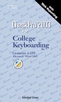 CheckPro 2003 for College Keyboarding Lessons 1-120 Microsoft Word 2003 (Individual License w/ Web Reporting; 1 yr.)