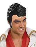 Elvis Rubber Wig With Sideburns