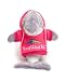 Sitting Dolphin Plush with Pink Hoodie