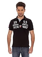 Geographical Norway Polo Manga Corta Kani Ss Men 100 (Negro)