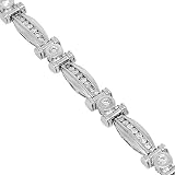 41IjEvwA5tL. SL160  14K White Gold Womens Diamond Bracelet 1.75 Ctw Reviews