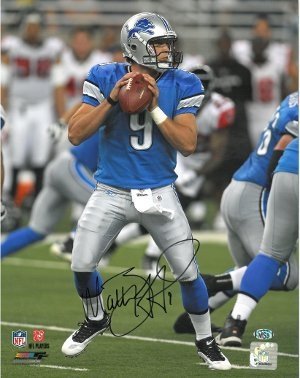 Matthew Stafford Autographed/Hand Signed Detroit Lions 11X14 Photo- Stafford Hologram